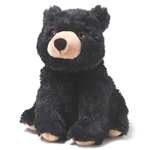 Microwavable Weighted and Scented Black Bear Stuffed Animal by Warmies