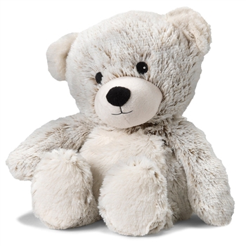 Microwavable Weighted and Scented Brown Marshmallow Bear Stuffed Animal by Warmies
