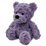 Microwavable Weighted and Scented Curly Purple Bear Stuffed Animal by Warmies