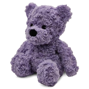 Microwavable Weighted and Scented Curly Purple Bear Stuffed Animal by Warmies