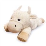 Microwavable Weighted and Scented Cream Buffalo Stuffed Animal by Warmies