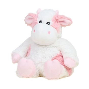 Microwavable Weighted and Scented Strawberry Cow Stuffed Animal by Warmies