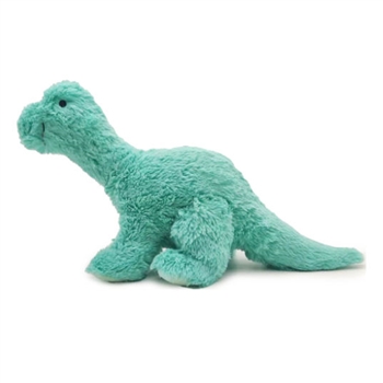 Microwavable Weighted and Scented Teal Long Neck Dinosaur Stuffed Animal by Warmies