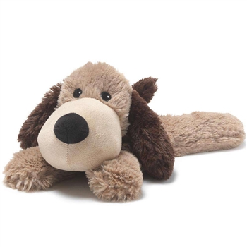 Microwavable Weighted and Scented Brown Dog Stuffed Animal by Warmies