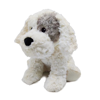 Microwavable Weighted and Scented Patch Curly Dog Stuffed Animal by Warmies