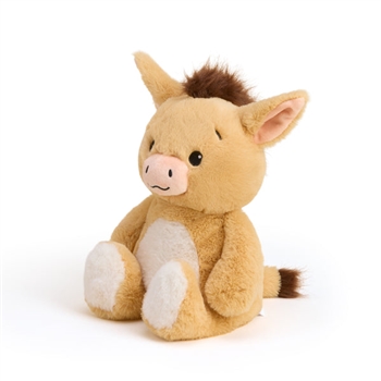 Microwavable Weighted and Scented Cozy Cute Donkey Stuffed Animal by Warmies