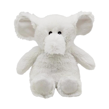 Microwavable Weighted and Scented White Elephant Stuffed Animal by Warmies