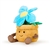 Microwavable Weighted and Scented Blue Flower Pot Stuffed Animal by Warmies