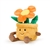 Microwavable Weighted and Scented Orange Flower Pot Stuffed Animal by Warmies