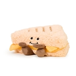 Microwavable Weighted and Scented Grilled Cheese Stuffed Animal by Warmies