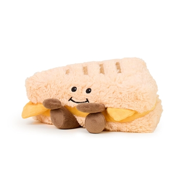 Microwavable Weighted and Scented Grilled Cheese Stuffed Animal by Warmies