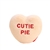 Microwavable Weighted and Scented CUTIE PIE Conversation Heart Stuffed Toy by Warmies