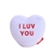 Microwavable Weighted and Scented I LUV YOU Conversation Heart Stuffed Toy by Warmies