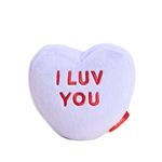 Microwavable Weighted and Scented I LUV YOU Conversation Heart Stuffed Toy by Warmies