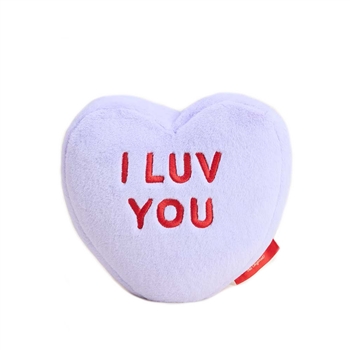 Microwavable Weighted and Scented I LUV YOU Conversation Heart Stuffed Toy by Warmies