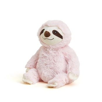Microwavable Weighted and Scented Pink Sloth Stuffed Animal by Warmies
