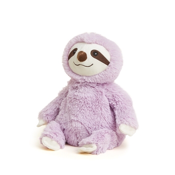 Microwavable Weighted and Scented Purple Sloth Stuffed Animal by Warmies
