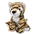 Microwavable Weighted and Scented Tiger Stuffed Animal by Warmies