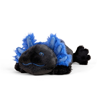 Junior Microwavable Weighted and Scented Black Axolotl Stuffed Animal by Warmies