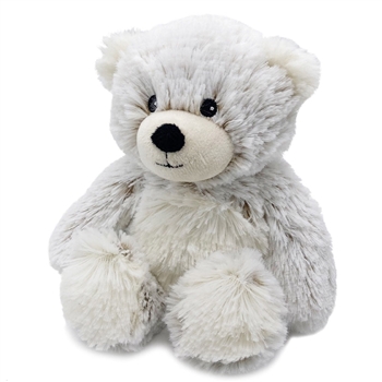 Junior Microwavable Weighted and Scented Brown Marshmallow Bear Stuffed Animal by Warmies