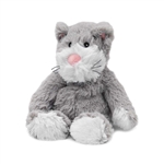 Junior Microwavable Weighted and Scented Gray Cat Stuffed Animal by Warmies