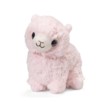 Junior Microwavable Weighted and Scented Pink Llama Stuffed Animal by Warmies