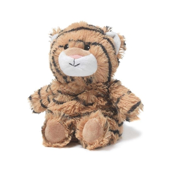 Junior Microwavable Weighted and Scented Tiger Stuffed Animal by Warmies