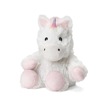 Junior Microwavable Weighted and Scented White Unicorn Stuffed Animal by Warmies