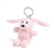 Pink Bunny Stuffed Animal Keyring by Warmies