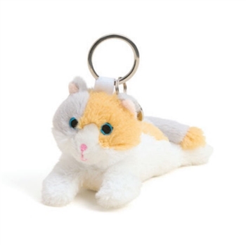 Calico Cat Stuffed Animal Keyring by Warmies