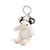 Black and White Cow Stuffed Animal Keyring by Warmies