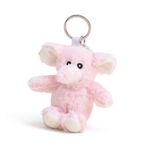 Pink Elephant Stuffed Animal Keyring by Warmies