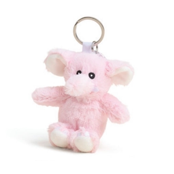 Pink Elephant Stuffed Animal Keyring by Warmies