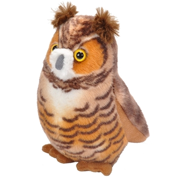 Plush Great Horned Owl Audubon Bird with Sound by Wild Republic