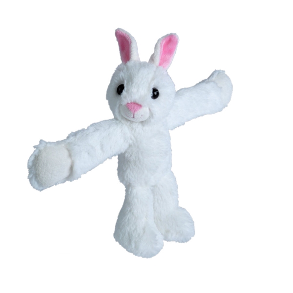 Huggers White Bunny Stuffed Animal Slap Bracelet | Stuffed Safari