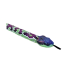 Purple Scale Print 54 Inch Plush Green Snake by Wild Republic