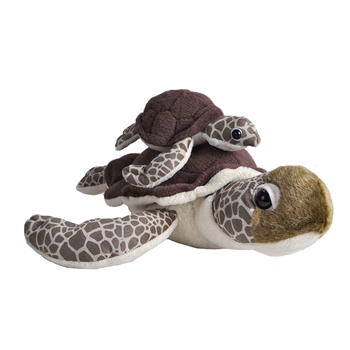 Mom and Baby Sea Turtle Stuffed Animals by Wild Republic