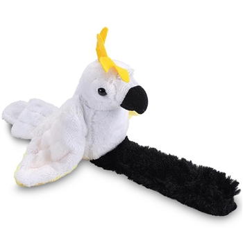 Stuffed Sulphur Crested Cockatoo Perching Parrot with Mimicking Sound by Wild Republic