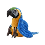 Artist Collection Realistic Plush Blue and Yellow Macaw by Wild Republic