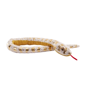Shiny Lemon Blast Stuffed Ball Python Snake 54 Inch Foilkins by Wild Republic
