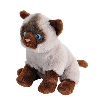 Pocketkins Eco-Friendly Small Plush Siamese Cat by Wild Republic