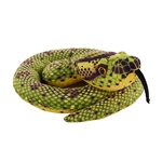 Coiled Eco-Friendly Stuffed Green Anaconda Snake by Wild Republic