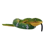 Eco-Friendly 54 Inch Stuffed Emerald Tree Boa Snake by Wild Republic