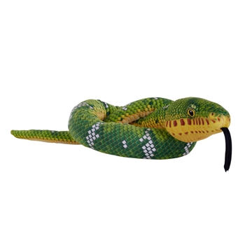 Eco-Friendly 54 Inch Stuffed Emerald Tree Boa Snake by Wild Republic