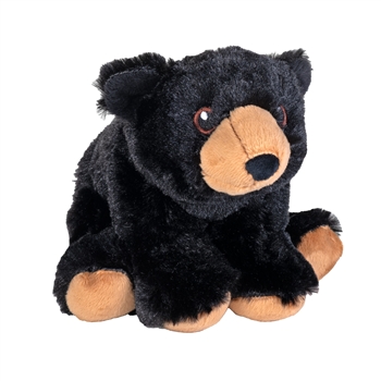 Eco-Friendly Mini Cuddlekins 8 Inch Stuffed Black Bear by Wild Republic