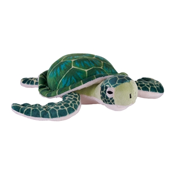 Eco-Friendly Mini Cuddlekins 8 Inch Stuffed Green Sea Turtle by Wild Republic