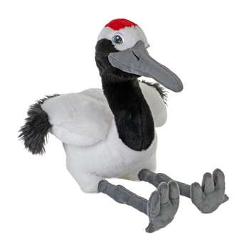 Eco-Friendly Cuddlekins 12 Inch Stuffed Red-Crowned Crane by Wild Republic