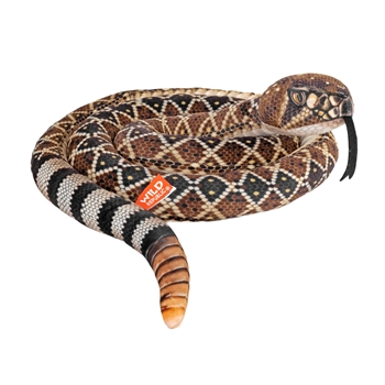 Living Earth Realistic 60 Inch Stuffed Western Diamondback Rattlesnake by Wild Republic