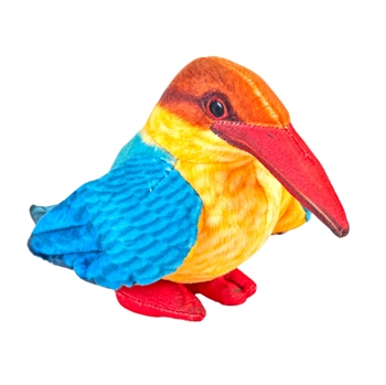 Eco-Friendly Rainforest 4.5 Inch Plush Stork-billed Kingfisher by Wild Republic