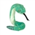 Coilkins Posable Stuffed Green Bush Viper Snake by Wild Republic